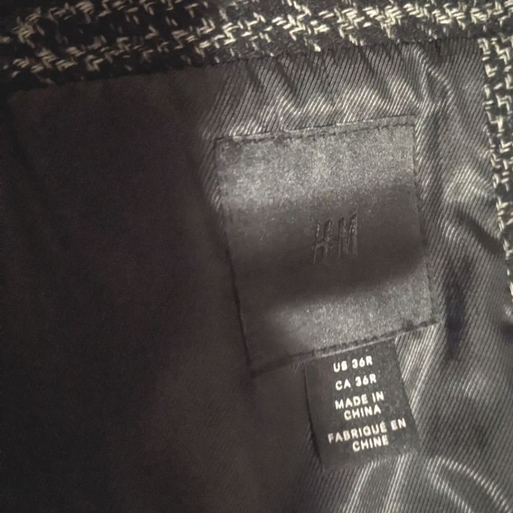 H&M Men's Pea Coat - Picture 2 of 3